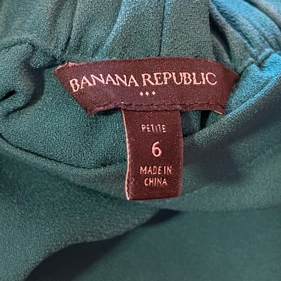 Banana Republic Teal Green Off the Shoulder Dress - Picture 4 of 4